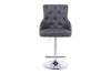 Majestic Hudson Grey Faux Leather PU Bar Stool