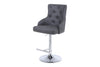 Majestic Hudson Grey Faux Leather PU Bar Stool