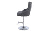 Majestic Hudson Grey Faux Leather PU Bar Stool