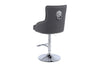 Majestic Hudson Grey Faux Leather PU Bar Stool