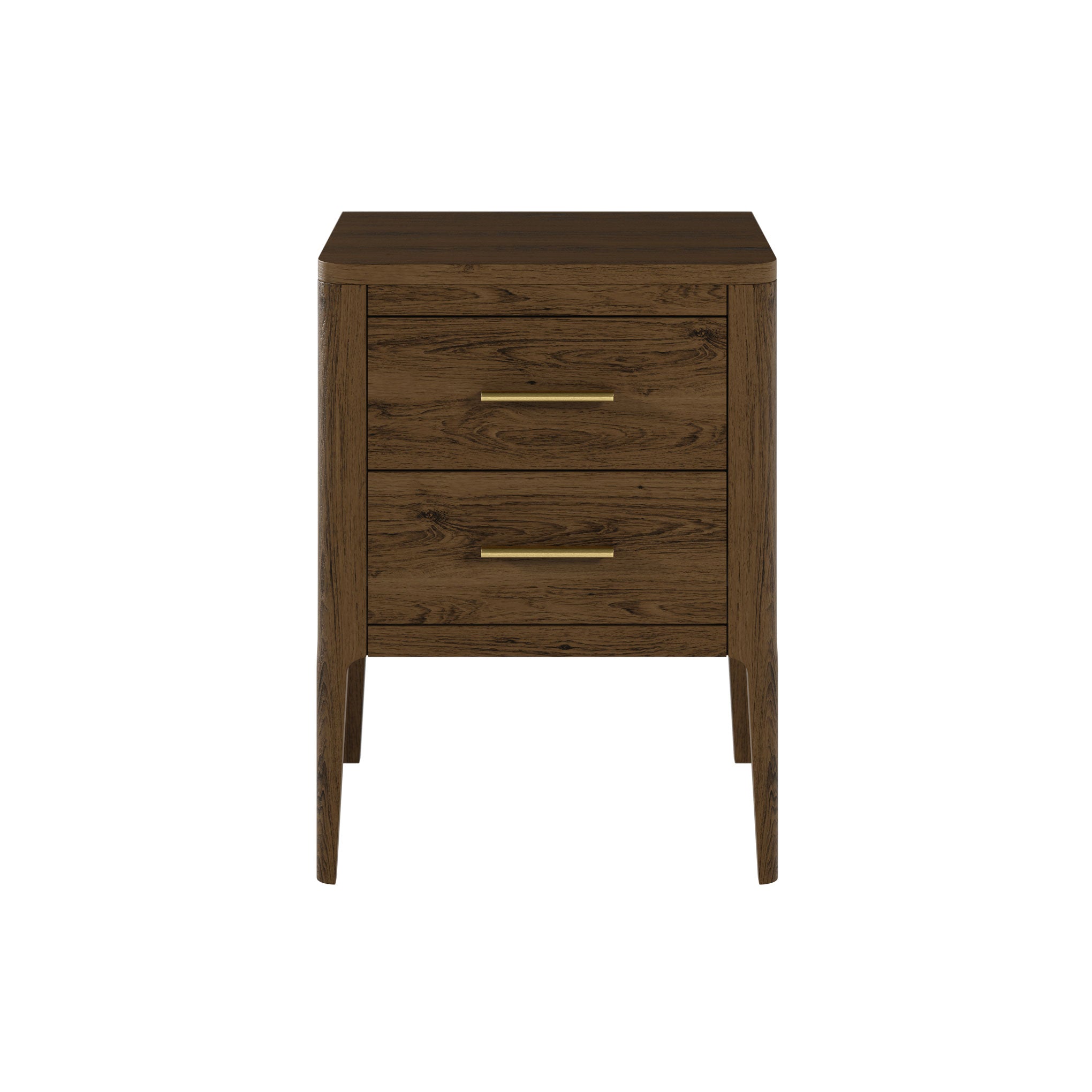 Abberley Bedside Brown Oak 2 Drawers