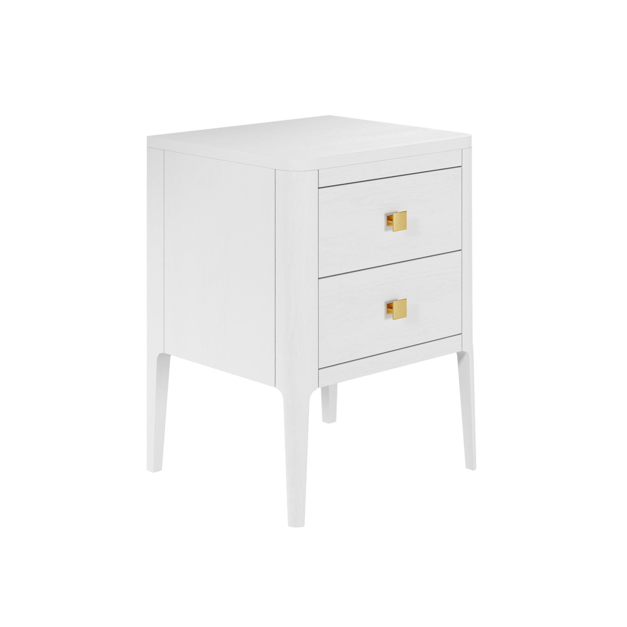 Abberley Bedside White Oak 2 Drawers