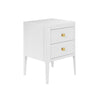 Abberley Bedside White Oak 2 Drawers