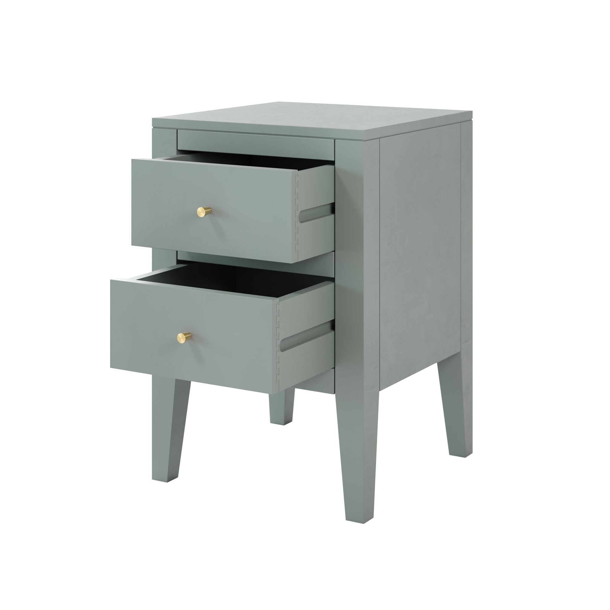 Alton Bedside Pigeon Grey 2 Drawer