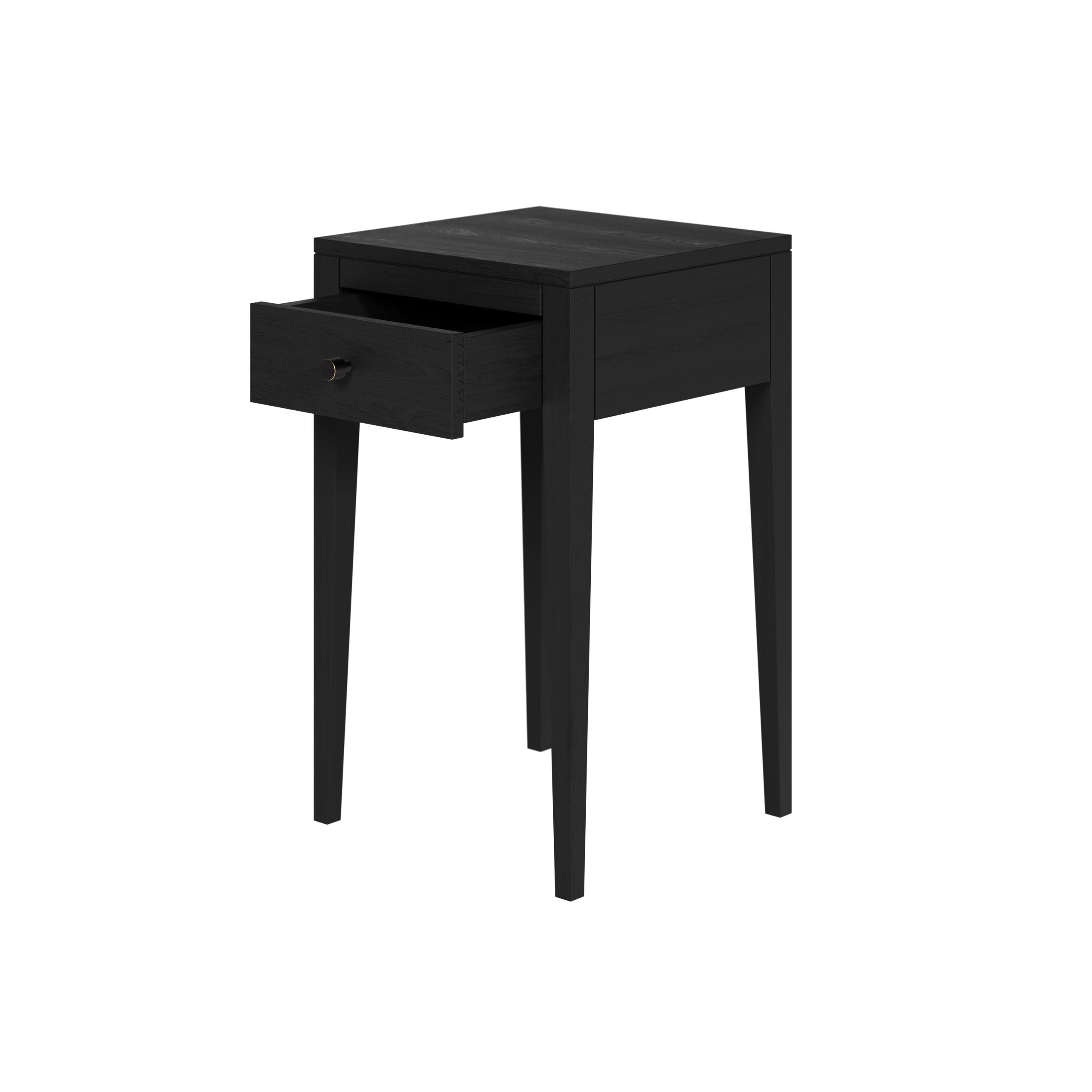 Radford Bedside Black 1 Drawer