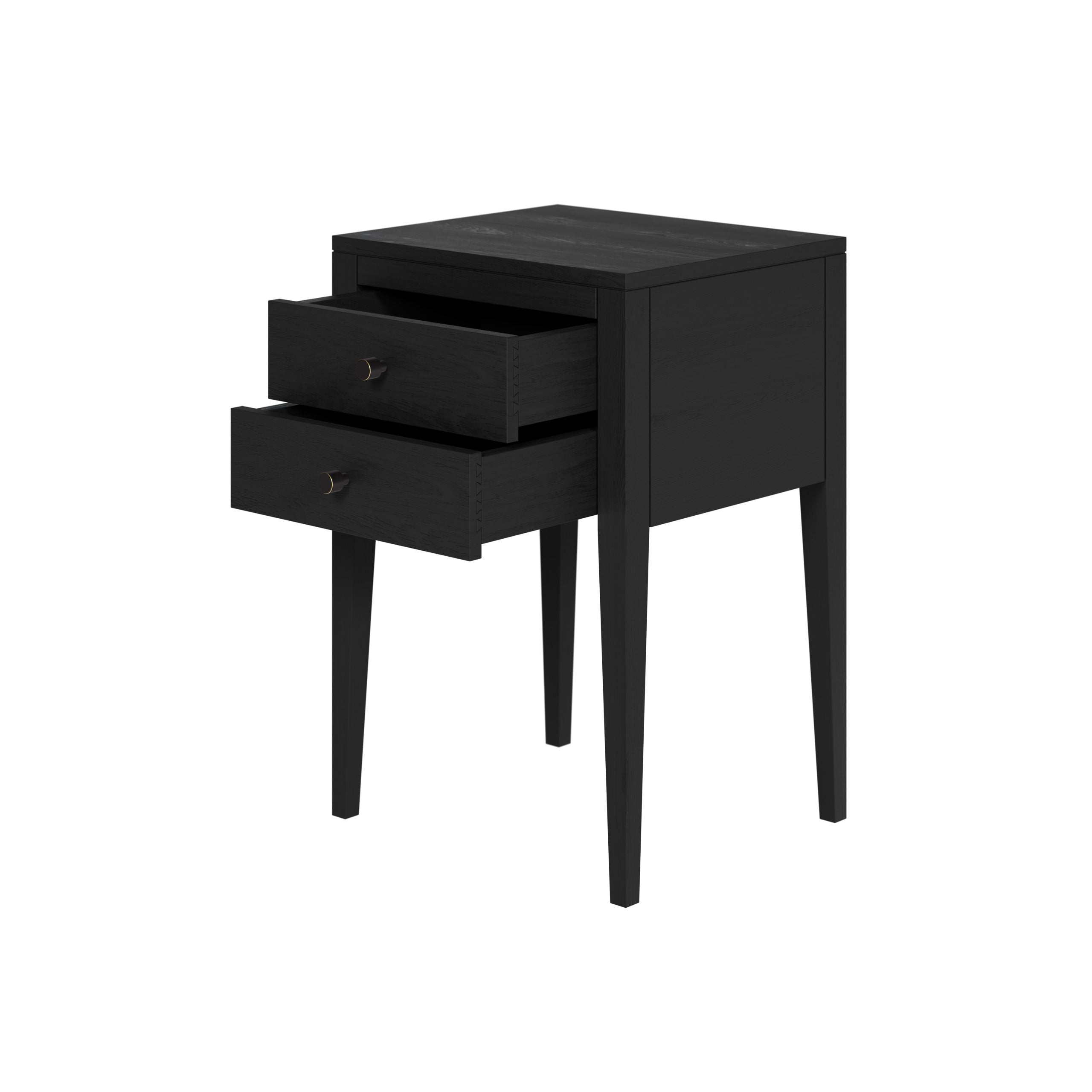 Radford Bedside Black 2 Drawers