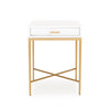 Berkeley End Table White 1 Drawer