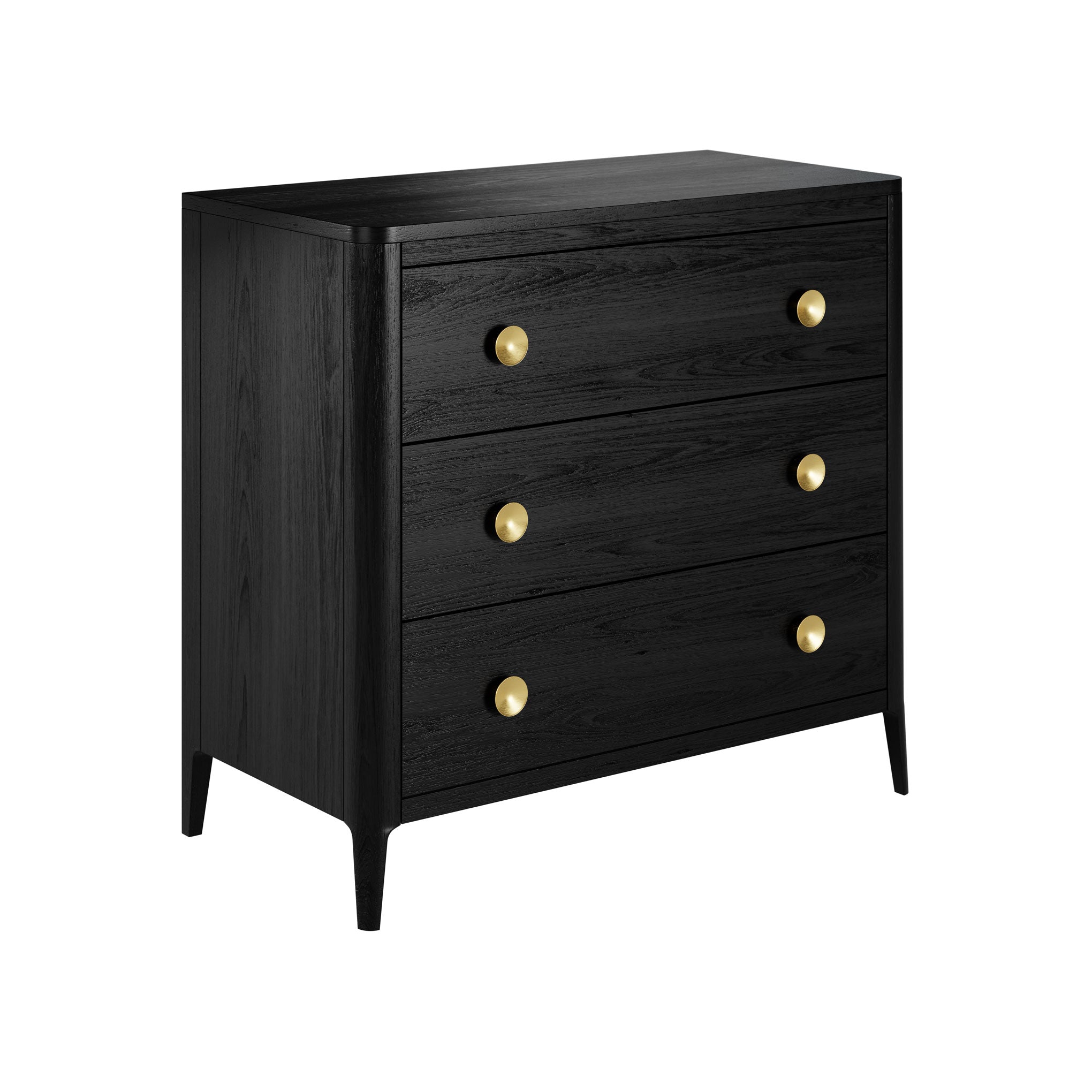 Abberley Chest of 3 Drawers Black