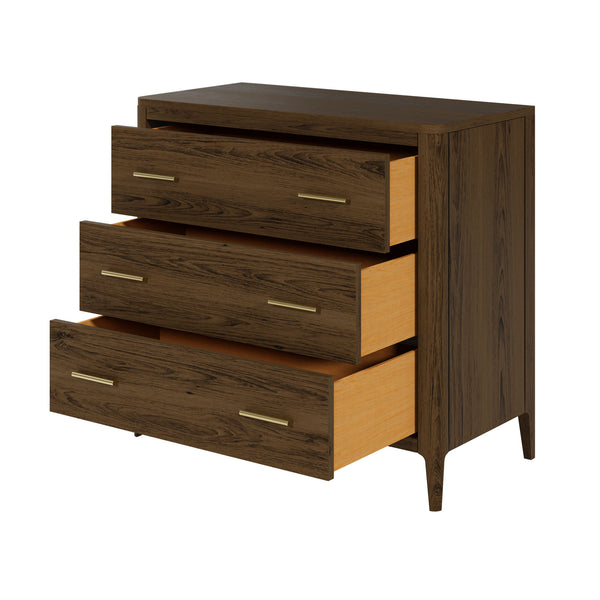 Abberley Chest of 3 Drawers Brown