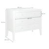 Alton Chest of 3 Drawers White