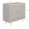 Hampton Chest of 3 Drawers Grey Shagreen