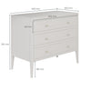 Radford Chest of 3 Drawers Grey