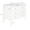 Radford Chest of 3 Drawers White