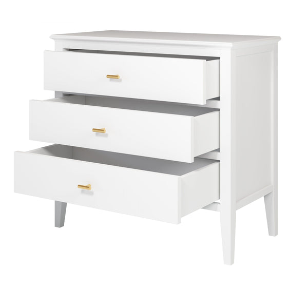 Chilworth Chest of 3 Drawers White