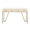 Hampton Desk Dressing Table Ivory Shagreen 2 Drawer