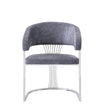 Porado Grey Silver Dining Chair