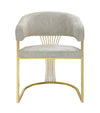 Porado Cream Gold Dining Chair