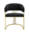 Porado Black Gold Dining Chair