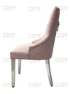 Majestic Pink Quilted Knocker Back Dining Chair