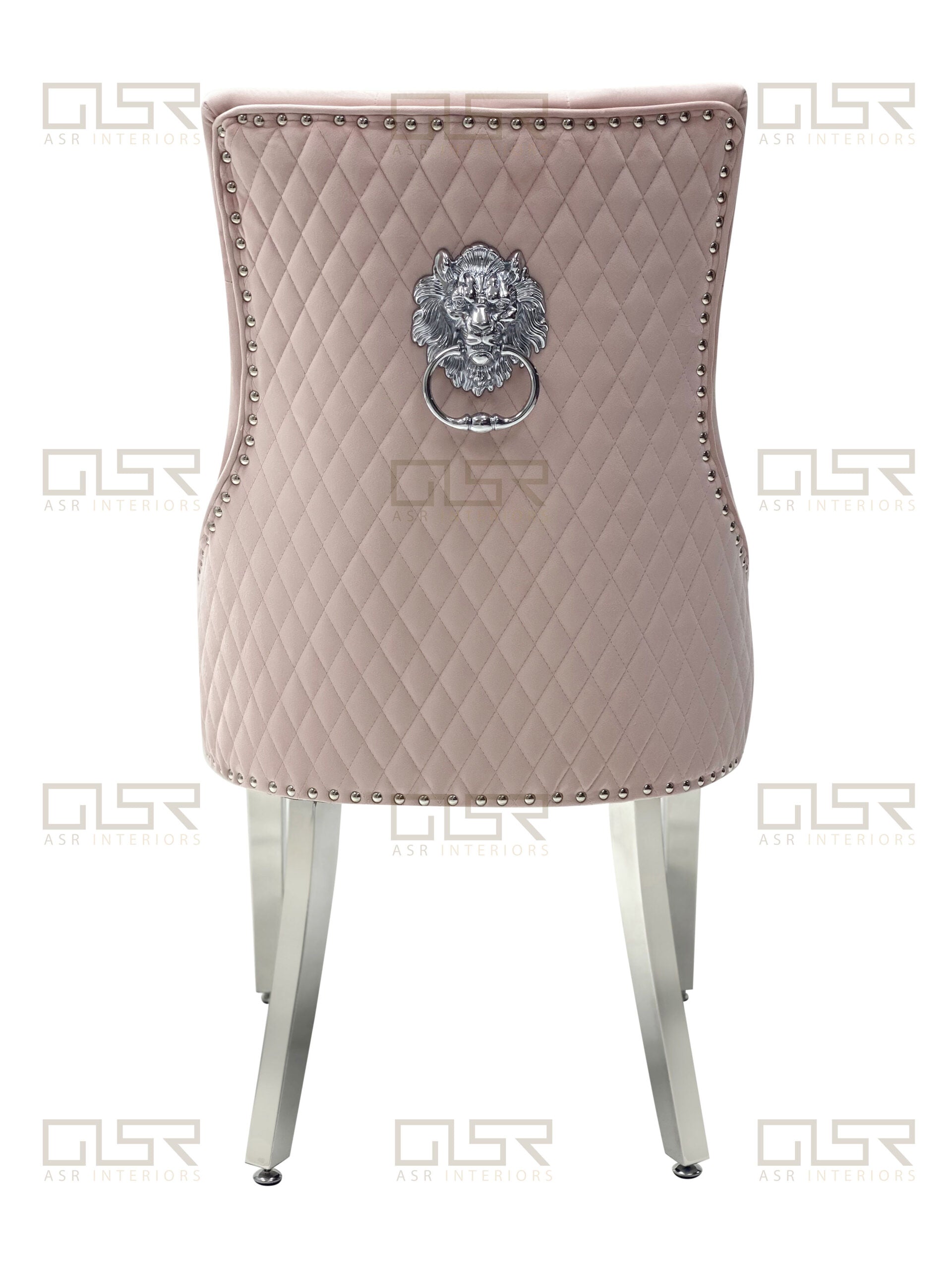 Majestic Pink Quilted Knocker Back Dining Chair