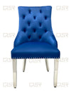 Majestic Navy Quilted Knocker Back Dining Chair