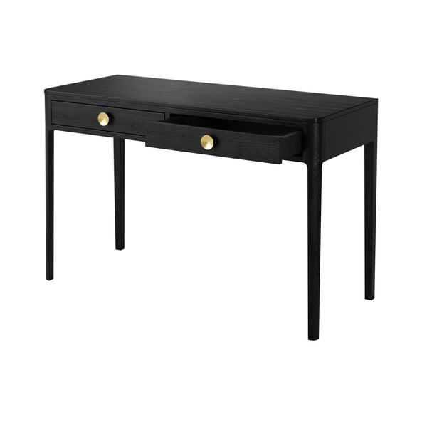 Abberley Desk Black 2 Drawer