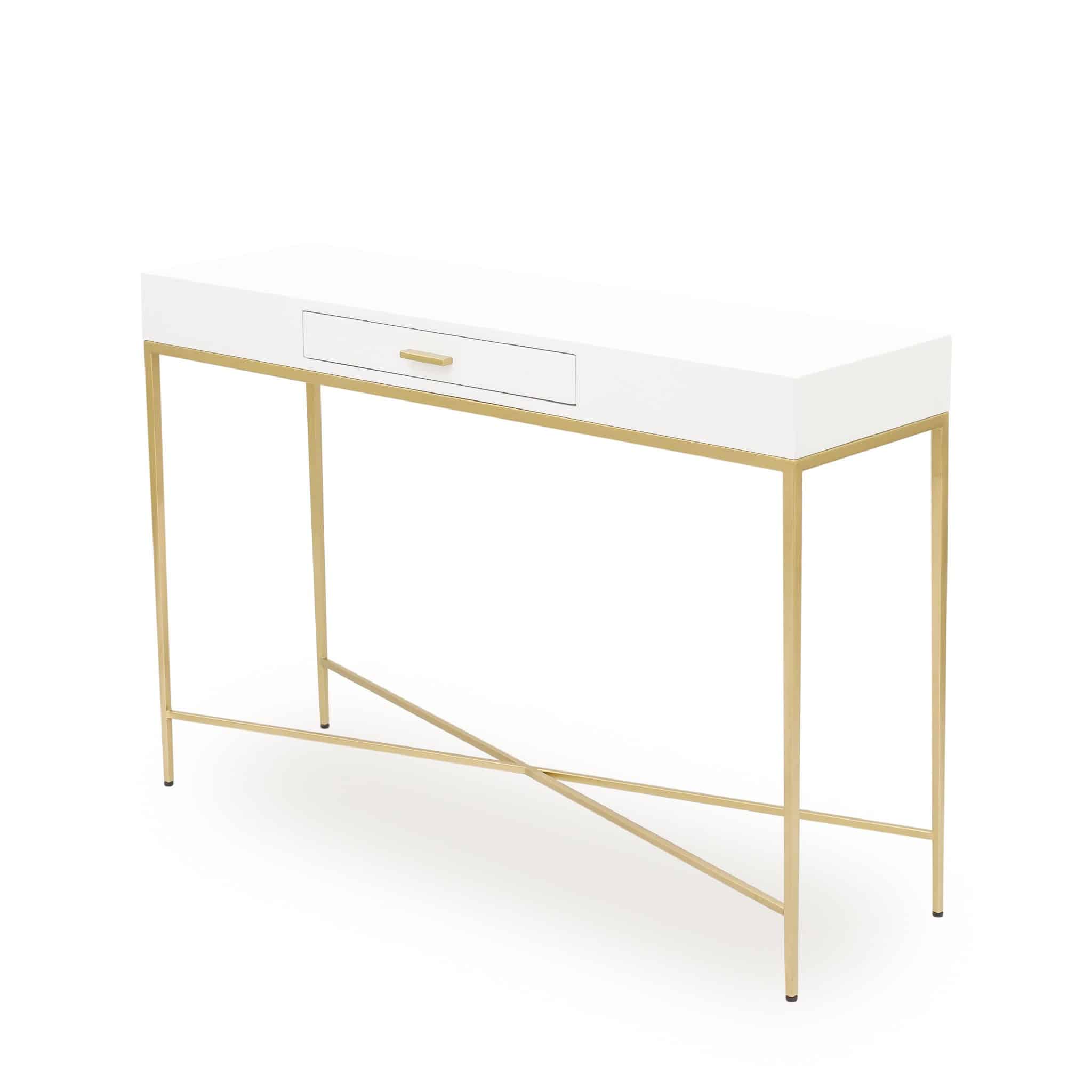 Berkeley Console White 1 Drawer