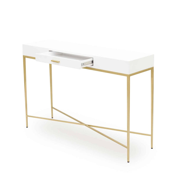 Berkeley Console White 1 Drawer