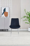 Mortiz Black Velvet Dining Chair