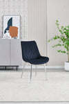 Mortiz Black Velvet Dining Chair