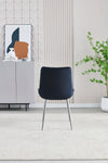 Mortiz Black Velvet Dining Chair