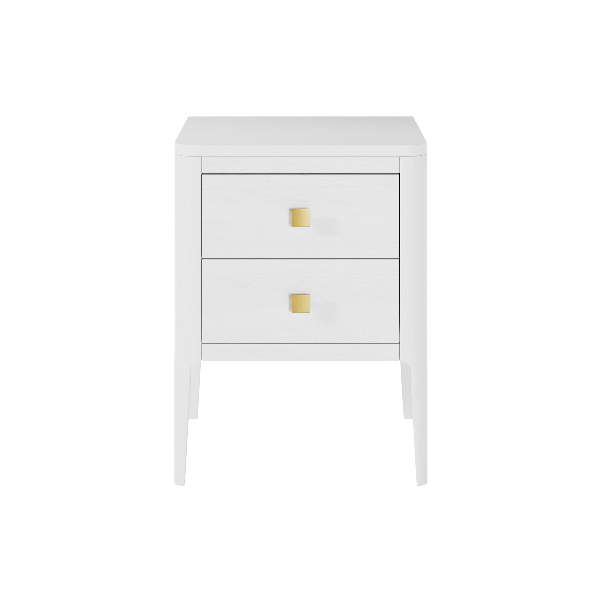 Abberley Bedside White Oak 2 Drawers