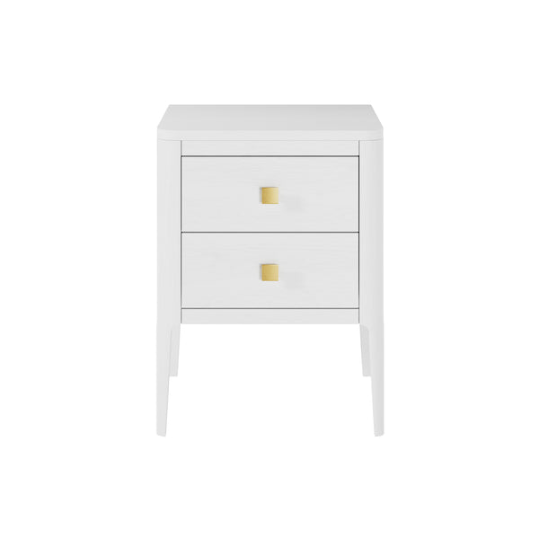 Abberley Bedside White Oak 2 Drawers