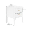 Alton Bedside White Birch 2 Drawer