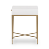 Berkeley End Table White 1 Drawer