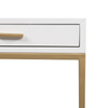 Berkeley End Table White 1 Drawer