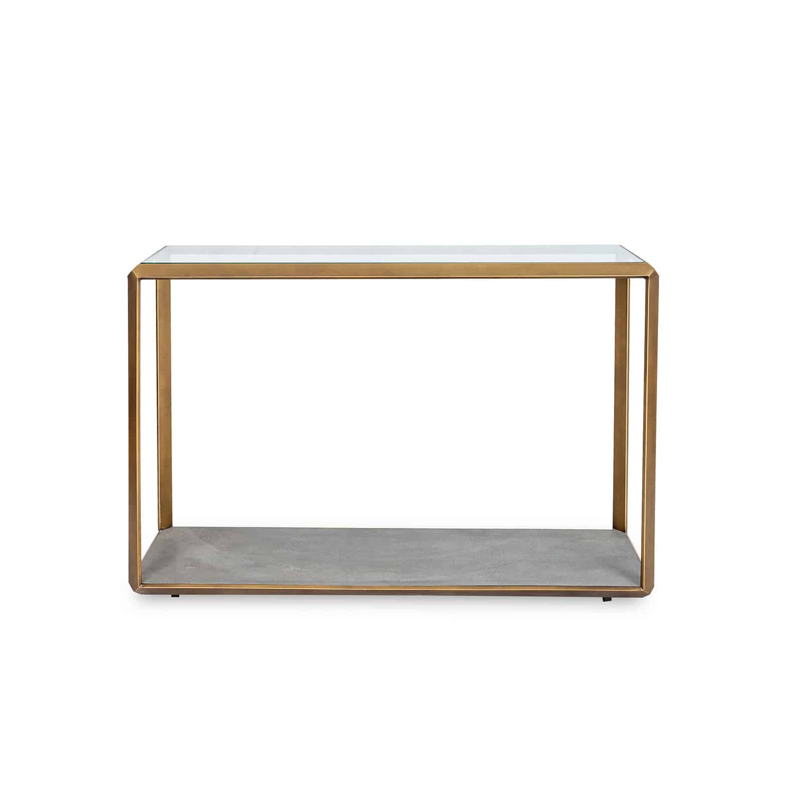 Elmley Glass Top Console Table