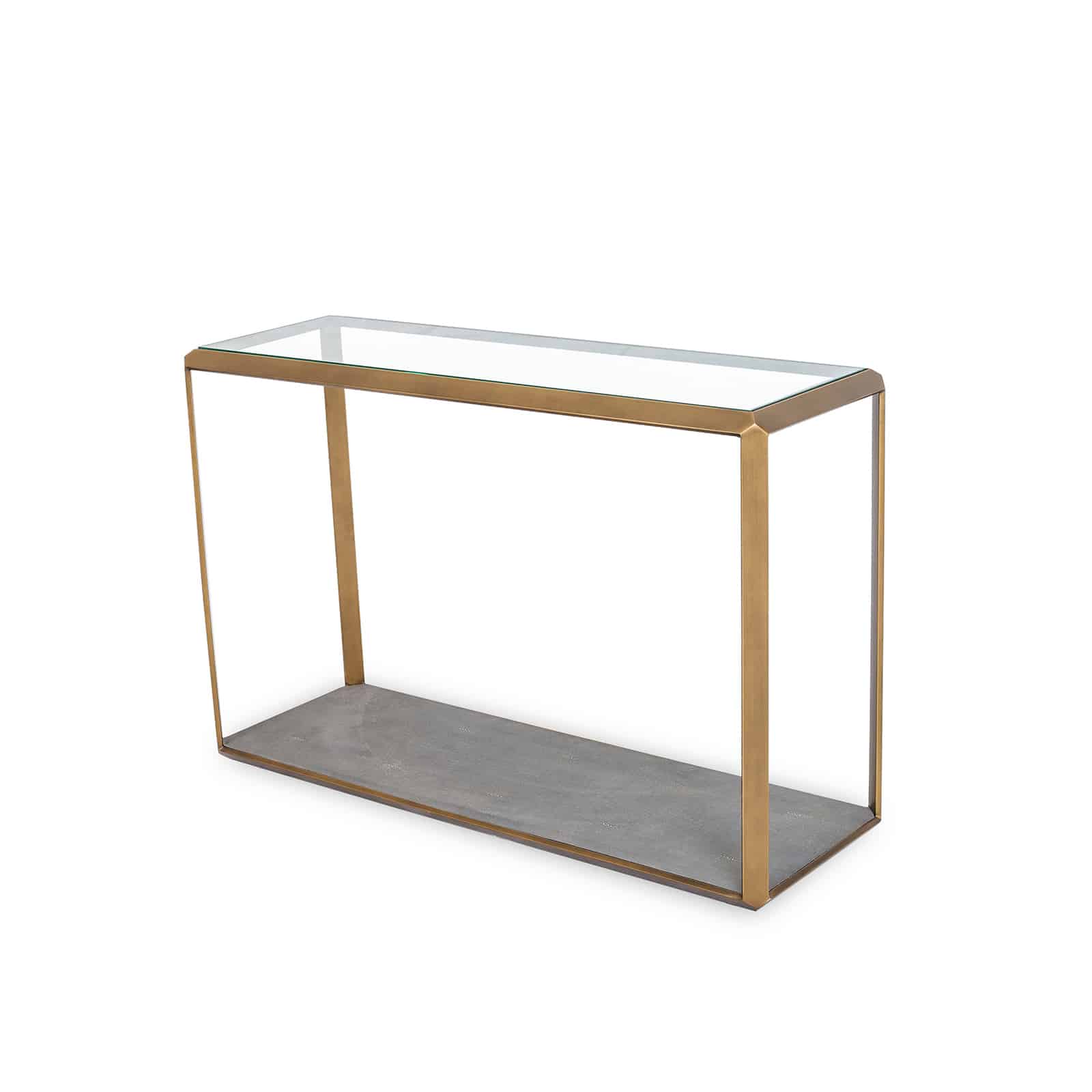 Elmley Glass Top Console Table