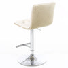 Elegant Mink Plush Fabric bar Stool - AR Furnishings