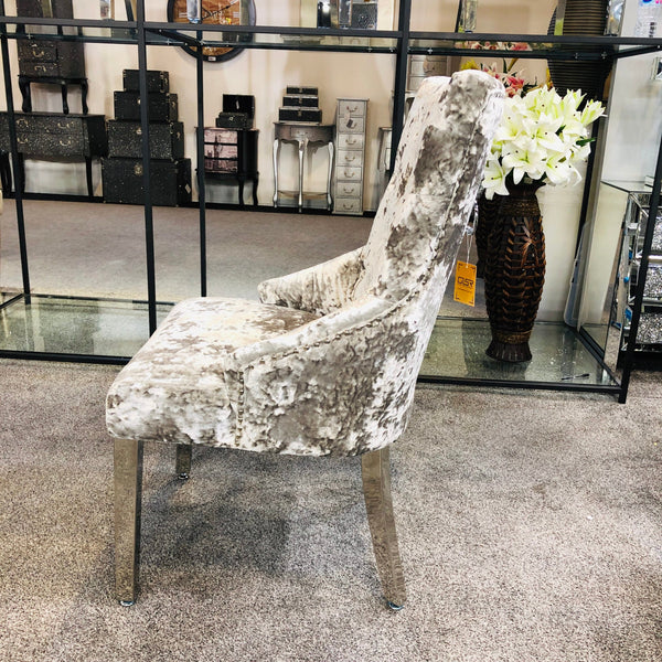 Premium Vegas Crushed Velvet Dining Chairs - AR Furnishings