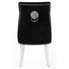 Majestic Black Quilted Knocker Back Dining Chair - AR Furnishings