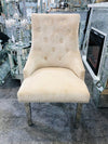 Majestic Mink Quilted Knocker Back Dining Chairs - AR Furnishings