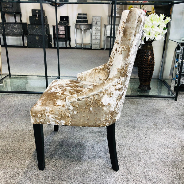 Premium Vegas Crushed Velvet Dining Chairs - AR Furnishings