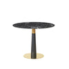 New Black round Dining table Gold & Black leg-80cm