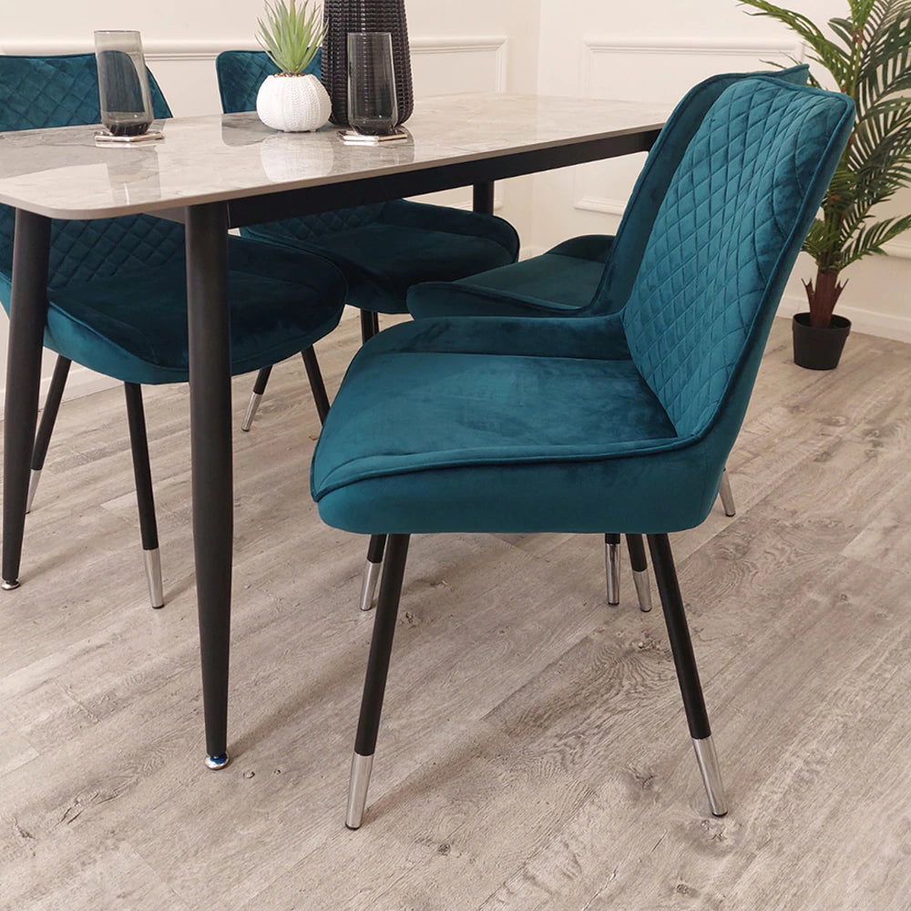 Luna Velvet Dining Chair - AR Furnishings