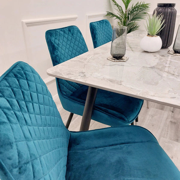 Luna Velvet Dining Chair - AR Furnishings