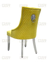 Majestic Mustard Velvet Dining Chair - AR Furnishings