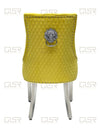 Majestic Mustard Velvet Dining Chair - AR Furnishings