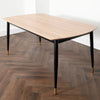 Light Oak Cambridge Dining Table with 6 Chairs - AR Furnishings