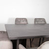 Grey Oak Ascot 180cm Dining Table with up to 6 Chairs - AR Furnishings